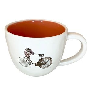 Magenta Bunny Bike Mug